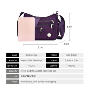 DENGSHANYANG Crossbody Bags for Women Casual Handbags & Shoulder Bags Nylon Tote Bag Lightweight Waterproof Messenger Bag Anti Theft Bag