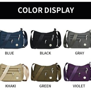 DENGSHANYANG Crossbody Bags for Women Casual Handbags & Shoulder Bags Nylon Tote Bag Lightweight Waterproof Messenger Bag Anti Theft Bag