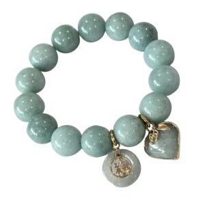 jade bracelets bangle round real natural green gems jewelry healing energy women charms pendant jade love heart coin lucky money.