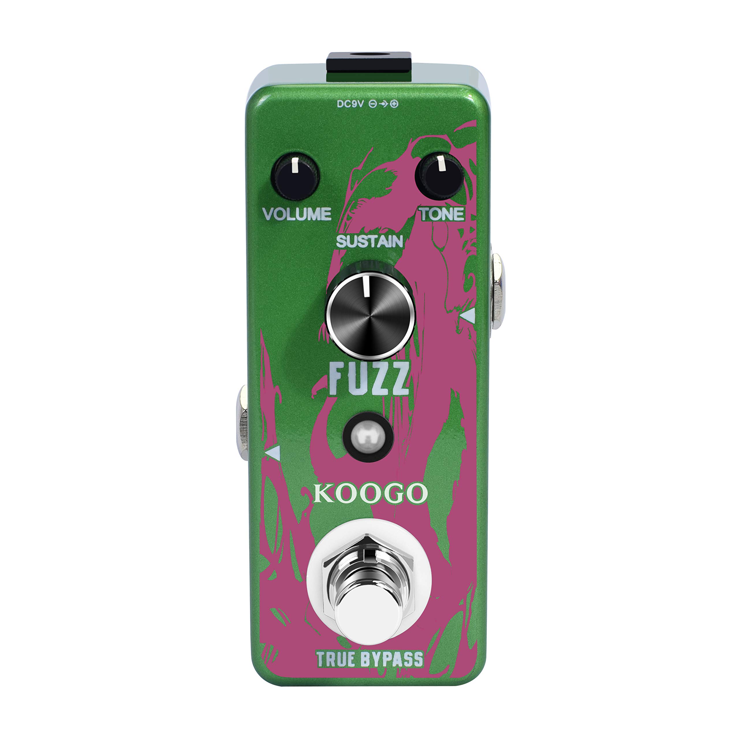 Koogo Fuzz Pedal Fuzz Distortion Effect Pedals for Electric Guitar Bass