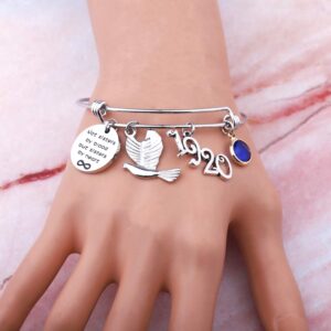 HOLLP 1920 Sorority Navy Jewelry Not Sis-ters by Blood But Sist-ers by Heart Pigeon Bracelet Sis-ter Gift Sorority Gift Greek Sorority Inspired Gift for Finer Women(Bracelet)