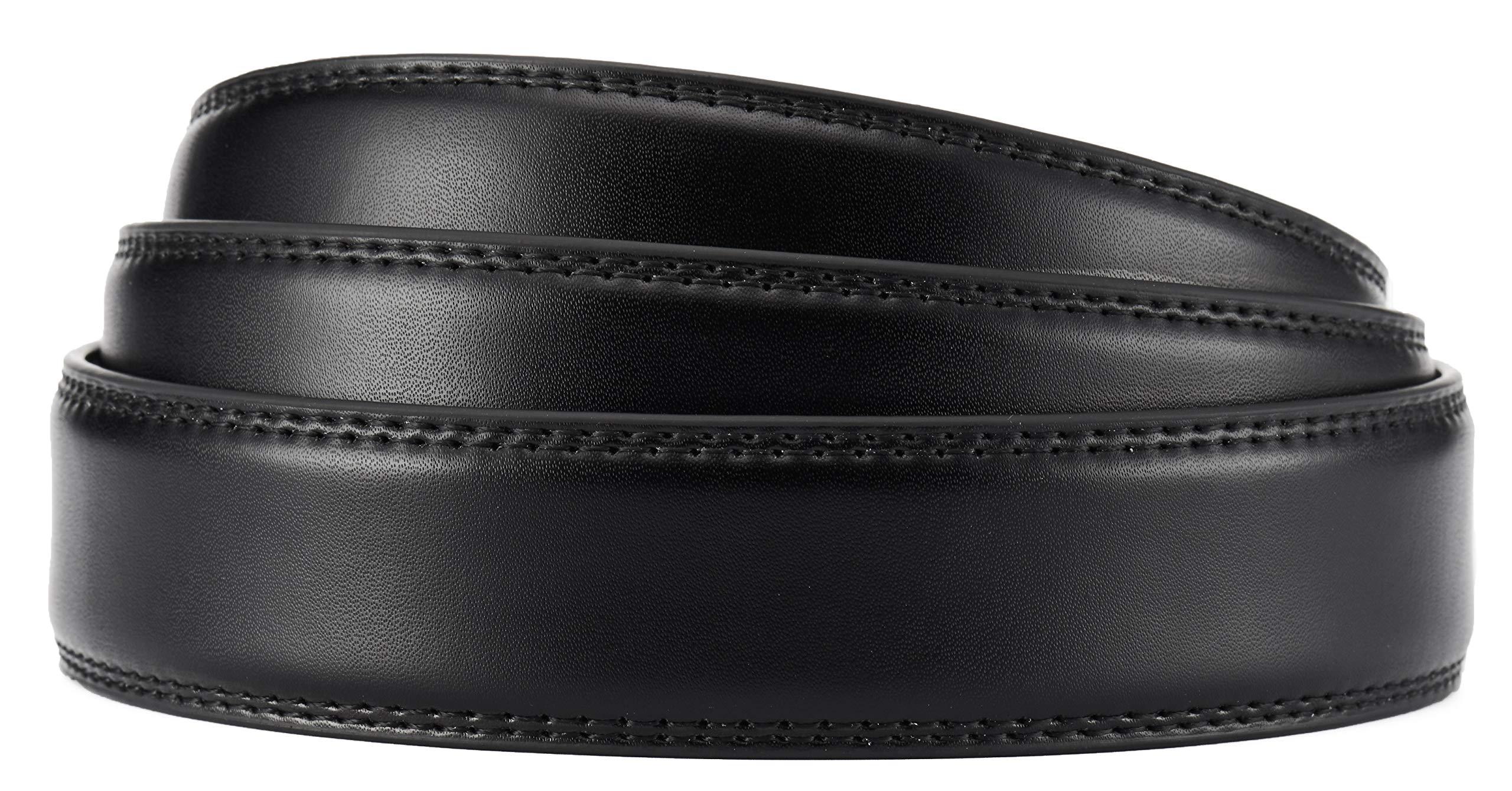 CHAOREN Ratchet Belt Strap Only 1 1/8", Replacement Leather Belt for 32mm Buckle