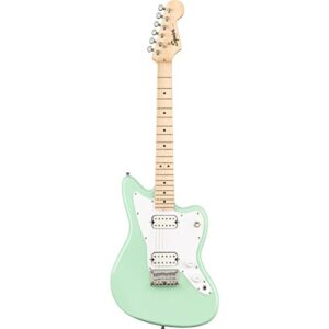 Squier Mini Jazzmaster Electric Guitar, with 2-Year Warranty, Surf Green, Maple Fingerboard