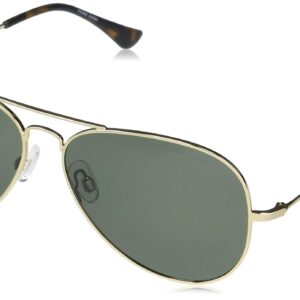 Columbia Norwester Aviator Polarized Sunglasses, Gold/Green Polarized, 59 mm