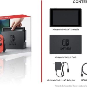 Nintendo Switch Neon Blue and Neon Red Joy-Con (Renewed)