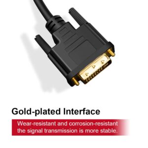 UPGROW USB C to DVI Cable 4K@30Hz 4FT USB Type-C to DVI Male Support 2017-2020 MacBook Pro,Surface Book 2, Dell XPS 13,Galaxy S10