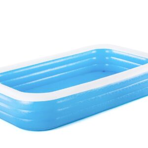 H2OGO! Blue Rectangular Inflatable Family Pool (10' x 6' x 22")