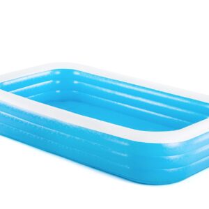 H2OGO! Blue Rectangular Inflatable Family Pool (10' x 6' x 22")