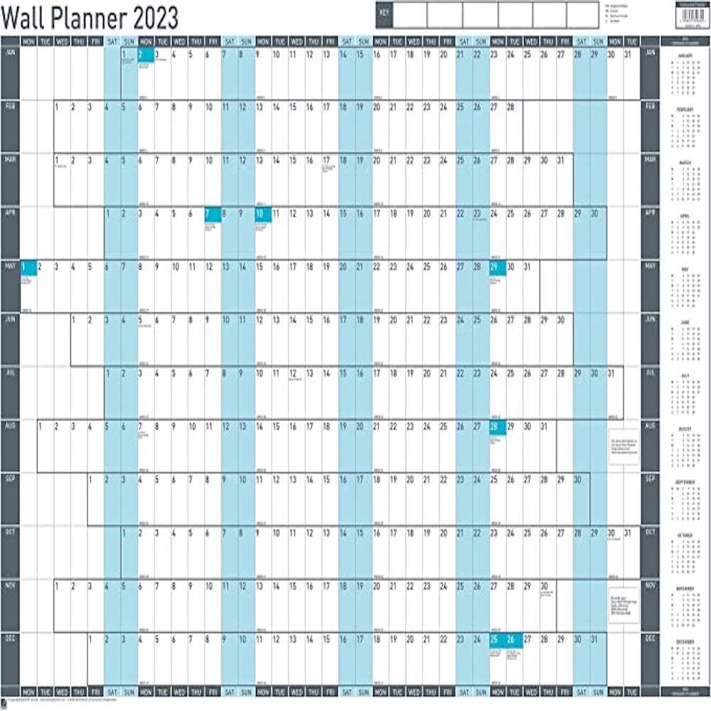 Sasco Wall Planner 2021, Mounted