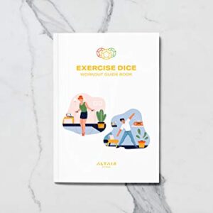 Altair Exercise Dice - Full Body HIIT Workout - Perfect for Home Gym Bodyweight Workout, Strength Training & Cardio, Three 12-Sided Workout Dice, Illustrations & Mesh Bag