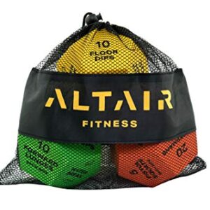 Altair Exercise Dice - Full Body HIIT Workout - Perfect for Home Gym Bodyweight Workout, Strength Training & Cardio, Three 12-Sided Workout Dice, Illustrations & Mesh Bag