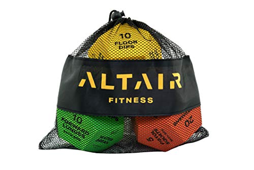 Altair Exercise Dice - Full Body HIIT Workout - Perfect for Home Gym Bodyweight Workout, Strength Training & Cardio, Three 12-Sided Workout Dice, Illustrations & Mesh Bag