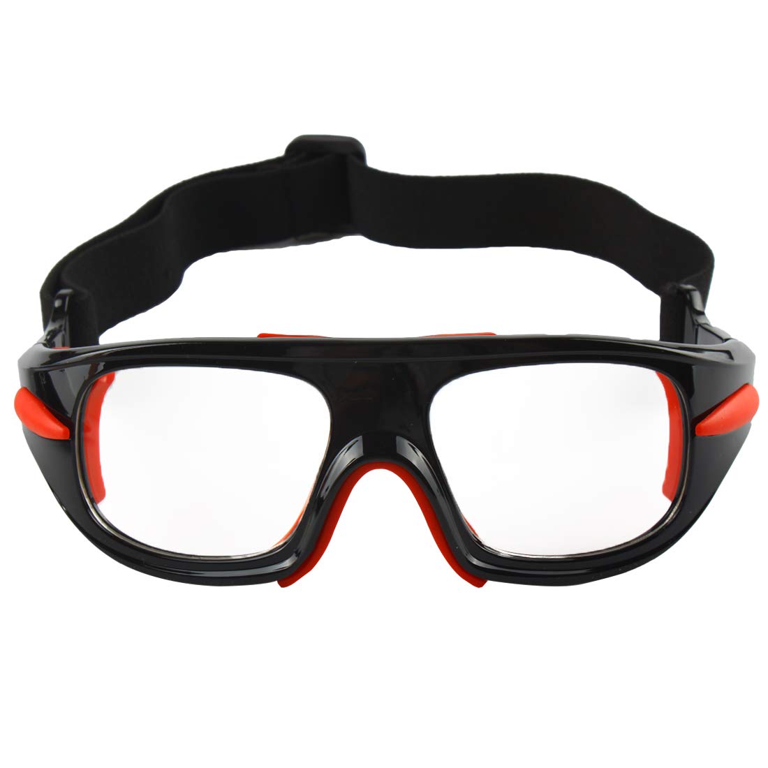 Andux Basketball Goggles Protective Safety Frame with Interchangeable Temples LQYJ-03 (Black)