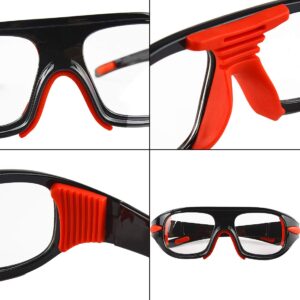 Andux Basketball Goggles Protective Safety Frame with Interchangeable Temples LQYJ-03 (Black)