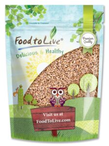 food to live pearled farro grain, 1 pound – kosher, vegan, whole grain in bulk, good source of dietary fiber, protein and iron