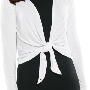 Coolibar UPF 50+ Women's Vrae Everyday Fashion Wrap - Sun Protective (Large- White)