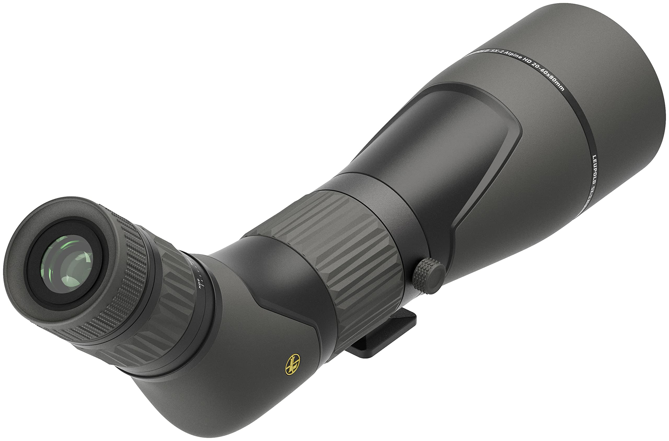 Leupold SX-2 Alpine HD 20-60x80mm Angled Spotting Scope in Shadow Gray Finish