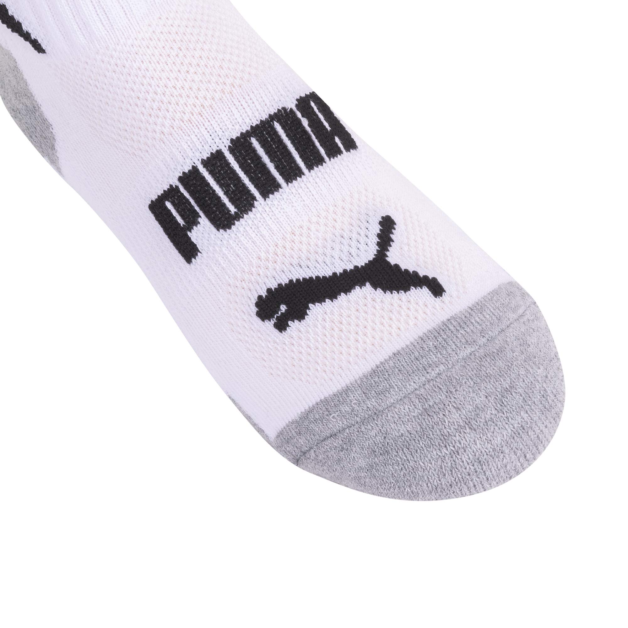 PUMA boys 6 Pack Quarter Crew Socks, Navy, 78.5 US