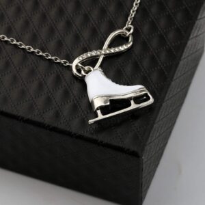 BNQL Skater Necklace Ice Skate Charm Pendant Necklace Sport Skater Jewelry Skate Lover Gift (necklace)