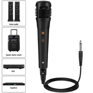 Fashion Boutique store Wired Dynamic Cardioid Microphone,Karaoke Microphone,Wired Handheld Sing Microsoft with On and Off Switch for Karaoke Machine,Karaoke,Live Vocal