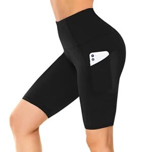 nexiepoch workout shorts women - high waist biker shorts tummy control gym spandex shorts for yoga athletic running