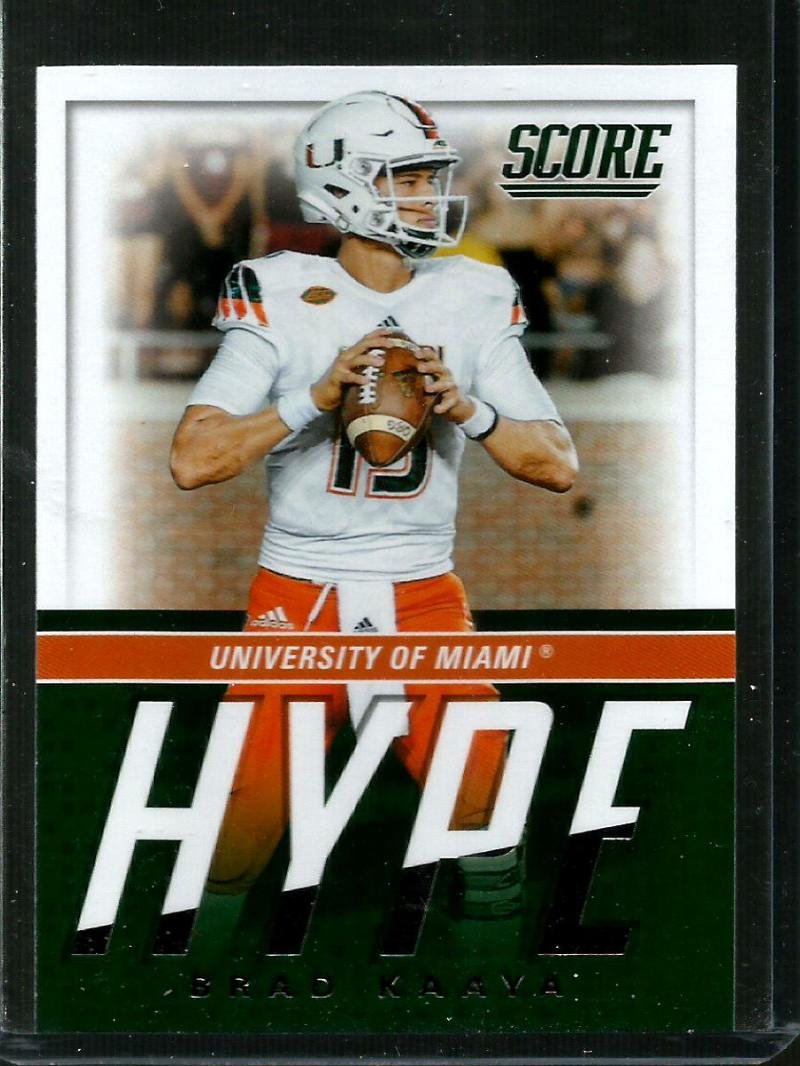 2017 Score Hype #15 Brad Kaaya Miami Hurricanes Football NM-MT