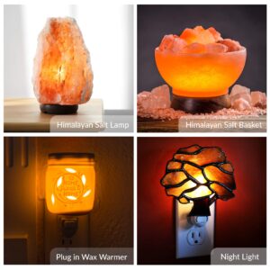 Simba Lighting T6.5 25W Replacement Bulb (12 Pack) for Himalayan Salt Rock and Basket, Plug in Aromatic Wax Warmer, Night Light, Mini Tube Shape, 120V, E12 Candelabra Base, Dimmable, 2700K Warm White