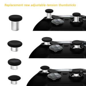 6 in 1 Swap Thumbsticks, Replacement Magnetic Joysticks for Xbox One Elite Series 2 Controller (Black)