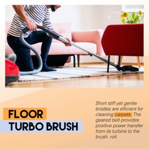 Splinova Miele Turbo Head Cleaner, Hand Attachment and Floor Tool Accessory for Carpet and Area Rugs.