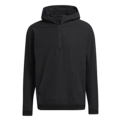 adidas Golf Men's Adicross Anorak Hoodie, Black, Large