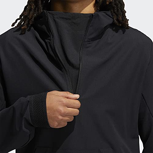 adidas Golf Men's Adicross Anorak Hoodie, Black, Large