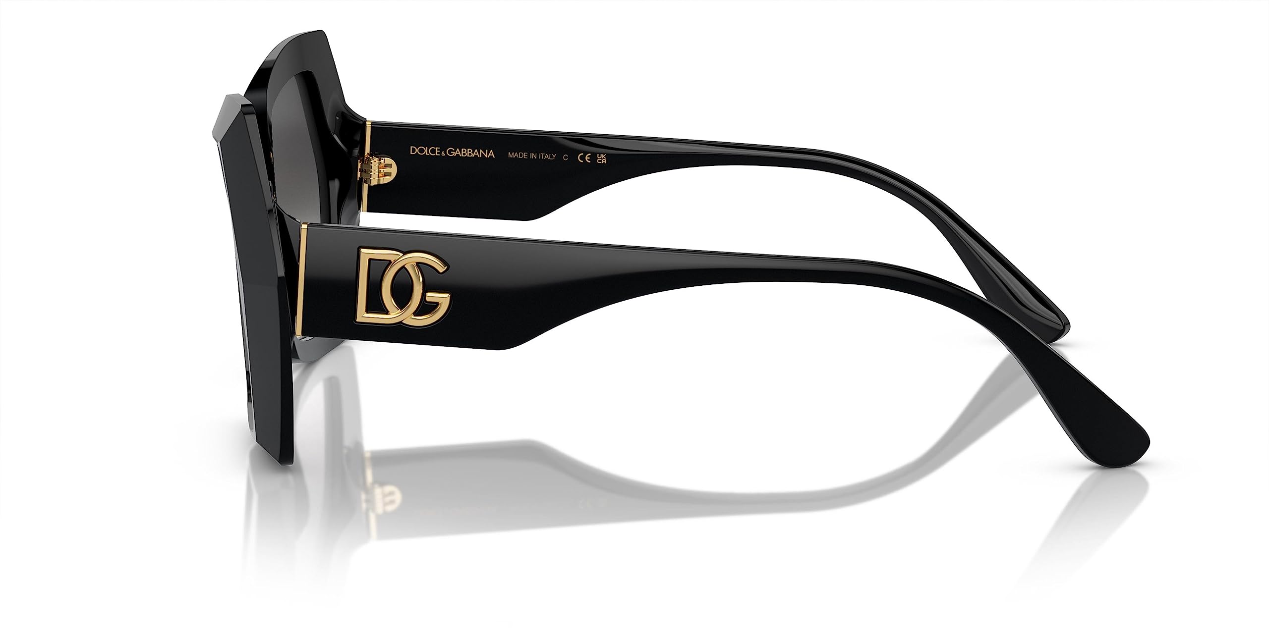 Dolce & Gabbana DG4377 Womens Sunglasses Black/Black/Grey Gradient One Size