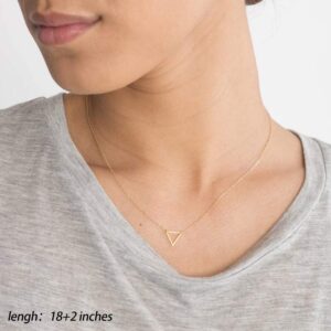 Gold Triangle Layered Necklaces for Women - Layered Necklace Skinny Bar Stacking Necklace Gold Necklace for Women Triangle Necklace Layer Necklace Multi Bar Layered Necklaces for Women Gold Jewelry