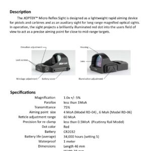 ELCAN SpecterDR 1x/4x Dual Role Optical Sight, 5.56 Ballistic Reticle with Anti-Reflection Device & Flip Covers (DFOV14-C1-X4)