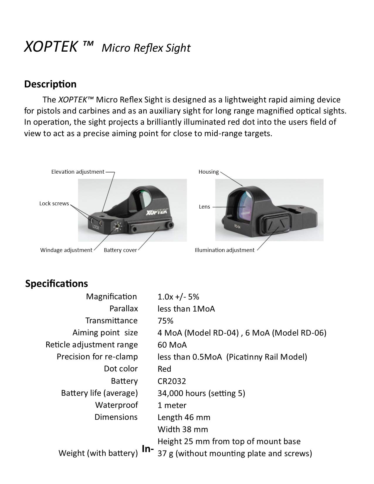 ELCAN SpecterDR 1x/4x Dual Role Optical Sight, 5.56 Ballistic Reticle with Anti-Reflection Device & Flip Covers (DFOV14-C1-X4)