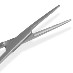 SURGICAL ONLINE Versatile Angling Tools with 2pc 5 Inch Fishing Forceps Set - Stainless Steel, Curved & Straight Hemostats, Serrated Jaws, Locking Mechanism, and Lightweight Design