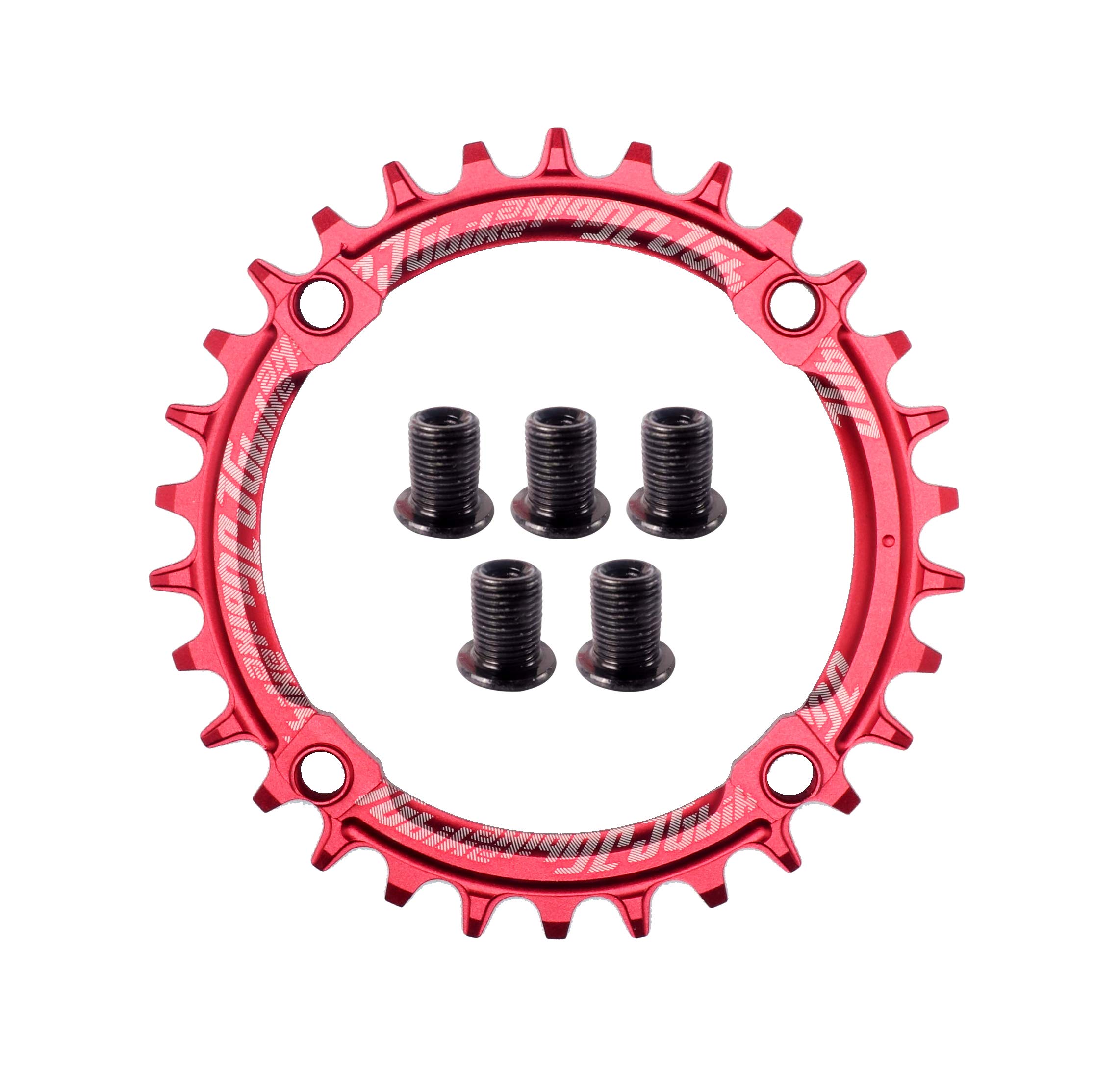 JGbike Elite Round Oval Chainring 104mm BCD 30T 32T 34T 36T 38T Narrow Wide Single Chainring for 8 9 10 11 12 Speed MTB XC Trail e-Bike Fat Bike Mountain Bike Bicycle