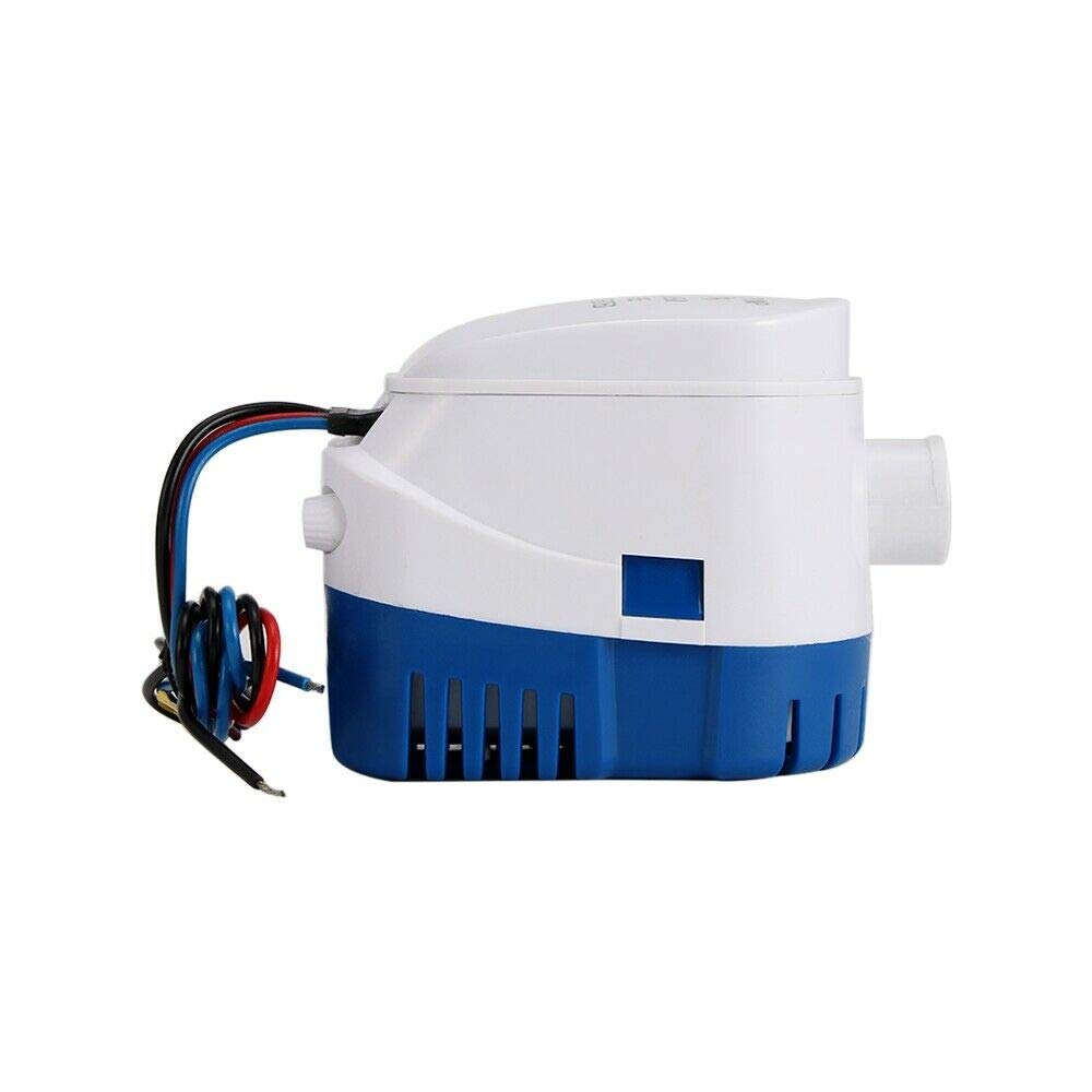 ISURE MARINE 12V Automatic Submersible Boat Bilge Water Pump Latest styles 1200GPH Built-in Auto Float Switch (1200GPH)