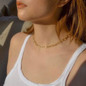 Turandoss Gold Necklaces for Women - 14K Gold Coin Pendant Layering Link Chain Choker Layered Gold Necklaces for Women Jewelry Gifts