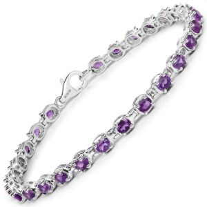 genuine morganite amethyst garnet peridot tanzanite gemstone birthstone tennis bracelet 925 sterling silver rhodium plated jewelry birthday gifts for women, metal gemstone, amethyst