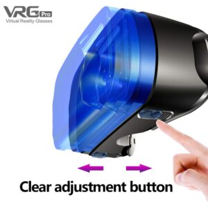 yomeng vr glasses virtual reality full-screen visual wide-angle vr glasses, vrg pro 3d for smartphone devices from 5 to 7 inches