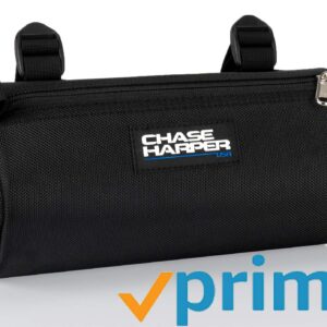 Chase Harper USA Bicycle Barrel Bag - Water-Resistant, Tear-Resistant, Industrial Grade Ballistic Nylon with Universal Mounting System - Black