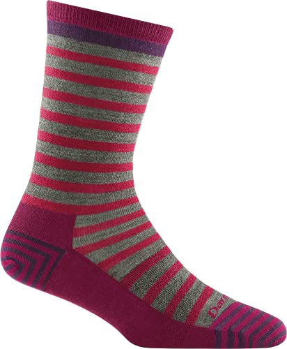 Darn Tough Women's Morgan Crew Lightweight Lifestyle Sock (Style 6039) - Boysenberry, Small