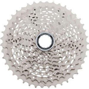 shimano deore cs-m4100-10 cassette - 10-speed, 11-46t, silver