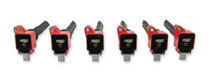 82706 msd ignition coil - ford ecoboost - 3.5l v6 - red - 6-pack