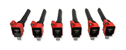 82706 MSD Ignition Coil - Ford EcoBoost - 3.5L V6 - Red - 6-Pack