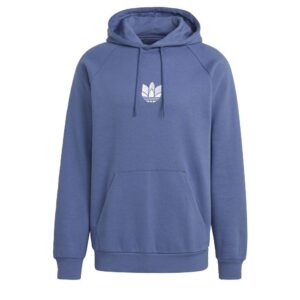 adidas loungewear adicolor 3d trefoil graphic hoodie men's, blue, size s