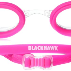 TYR Blackhawk Racing Womens Fit, Clear/Pink, one Size