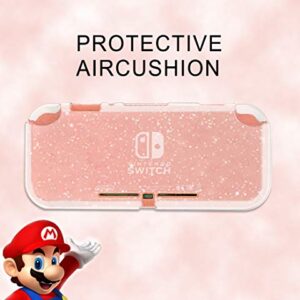 Moxiaomo Protective Case, Liquid Crystal Glitter Bling Soft TPU Cover with Shock-Absorption and Anti-Scratch Protective Case-for Nintendo Switch Lite 2019