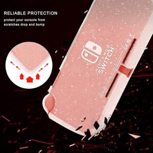 Moxiaomo Protective Case, Liquid Crystal Glitter Bling Soft TPU Cover with Shock-Absorption and Anti-Scratch Protective Case-for Nintendo Switch Lite 2019